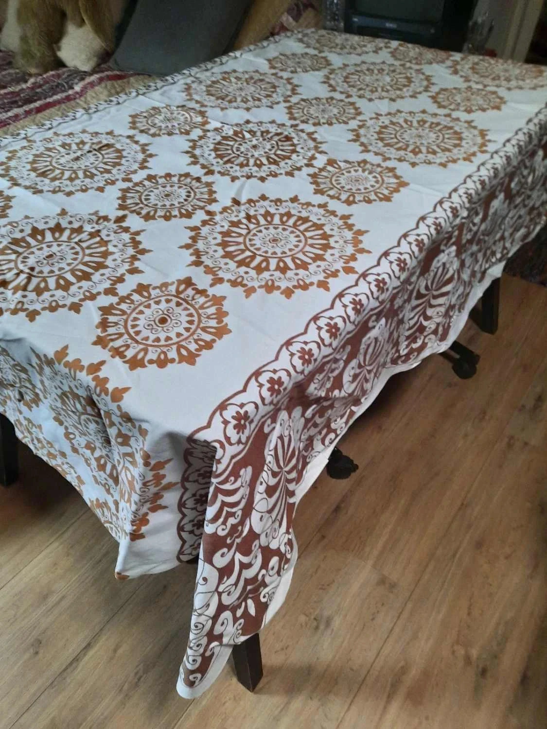 🥀Nappe nueva de algodón 180 x 145. Cosida a mano. – photo 2